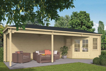  Tuindeco | Tuinhuis Gretel met Overkapping 202814-31